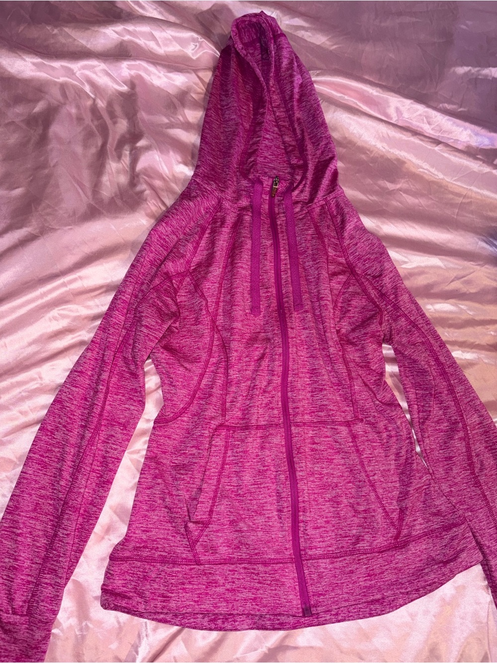 Champion Women's Heathered Magenta Hooded Zip-Up